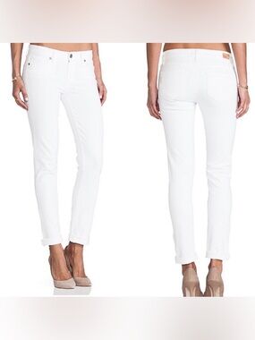 Paige Skyline Crop Cuffed Skinny Jeans - 28. B14